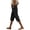 Black, variant on LIUJUNSHOP Women's Casual Cropped Trousers Summer Cotton Linen Pants Casual High Waist Comfy Lightweight Gauze Pants