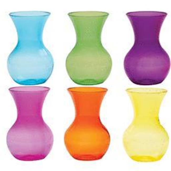 Party Goods 64634 7 in. Sweetheart Vase Fiesta Assorted