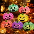 thumbnail image 6 of UALSRZL Halloween Pumpkin Squeeze Toys, Slow Rise Glitter Dumpling Squishies, Cute Pumpkins Stress Ball Gifts for Adults Anxiety Relief Office, Purple, 6 of 7