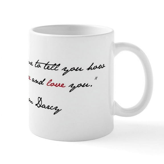 CafePress - Mr. Darcy Quote Mug - 11 oz Ceramic Mug - Novelty Coffee Tea Cup