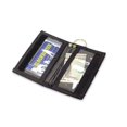 thumbnail image 1 of 4 x 3 Po Bi-Fold ID Portefeuille avec Anneau - Noir & 44; Bleu & Rouge, 1 of 1
