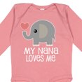 thumbnail image 4 of Inktastic Nana Loves Me for Grandkids Boys or Girls Long Sleeve Baby Bodysuit, 4 of 5