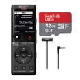thumbnail image 1 of Paquete de grabadora de voz digital UX570 de la serie ICD-UX570 de Sony (negra) con tarjeta de memor, 1 of 8