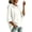 White, variant on FchengtaiS Oversized Hoodies for Women Casual 3/4 Sleeve Drawstring Sweatshirts Fall Loose Pullover Tops