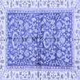 thumbnail image 1 of Ahgly Company Indoor Square Oriental Blue Traditional Area Rugs, 4' Square, 1 of 4