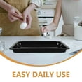 thumbnail image 3 of TABLZONE Rimmed Baking Sheet Black Enamel Baking Pan High Temperature Resistance Non Warping 1Set, 3 of 8