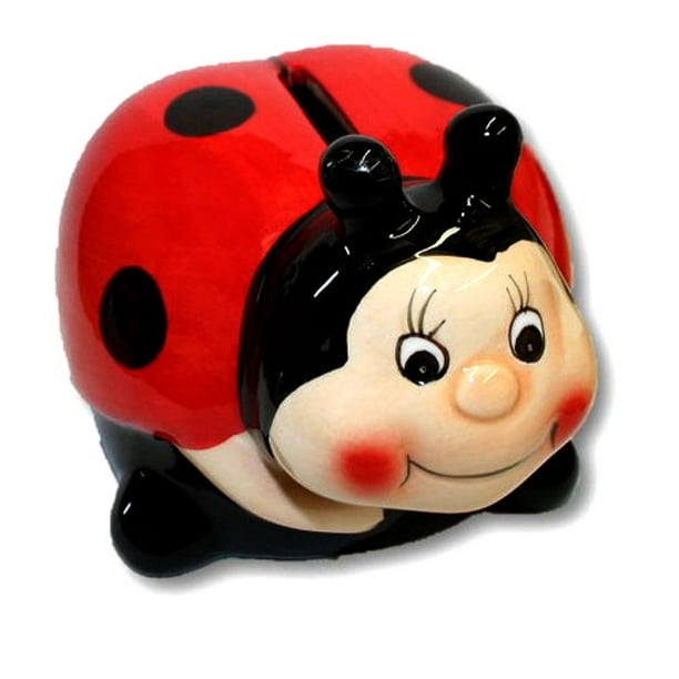 ladybug ceramic figurine