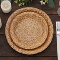 thumbnail image 6 of Efavormart 25 Pack Natural Paper Dessert Appetizer Plates With Woven Rattan Print, 7" Round Rustic Farmhouse Disposable Salad Plates - 300 GSM, 6 of 9