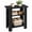 Black, variant on ZEXVIDA Narrow Side Table, 3 Tier Rustic End Table for Living Room, Small Wood Nightstand with Storage Shelves, Slim Bedside Table for Bedroom, Couch, Small Spaces, 22.8" High,Farmhouse Style