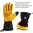 thumbnail image 4 of SNOW DEER Heated Work Gloves for Winter – Cow Leather Multipurpose Gloves with 3 Heat Settings, Touchscreen, Waterproof for Construction, Mining, Outdoor Jobs, 4 of 12