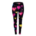 thumbnail image 4 of Tosmy Women's Leggings Valentine's Day Women Print Tights Leggings Control Yoga Sport Leggings For Women High Waist Leggings Soft, 4 of 4