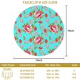 thumbnail image 3 of Pioneer Flower Floral Print Pattern Round Tablecloth 60 X 60 Inch, Wrinkle Resistant Wipeable Table Cloth for Kitchen Dining Picnic Patio Party, 3 of 6
