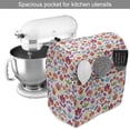 thumbnail image 2 of Dutch Stand Mixer Cover, Blooming Tulips Rural Country Abstract Floral Illustration Ornamental Petals Foliage, Kitchen Appliance Organizer Bag Cover with Pockets, 5 Quarts, Multicolor, by Ambesonne, 2 of 4