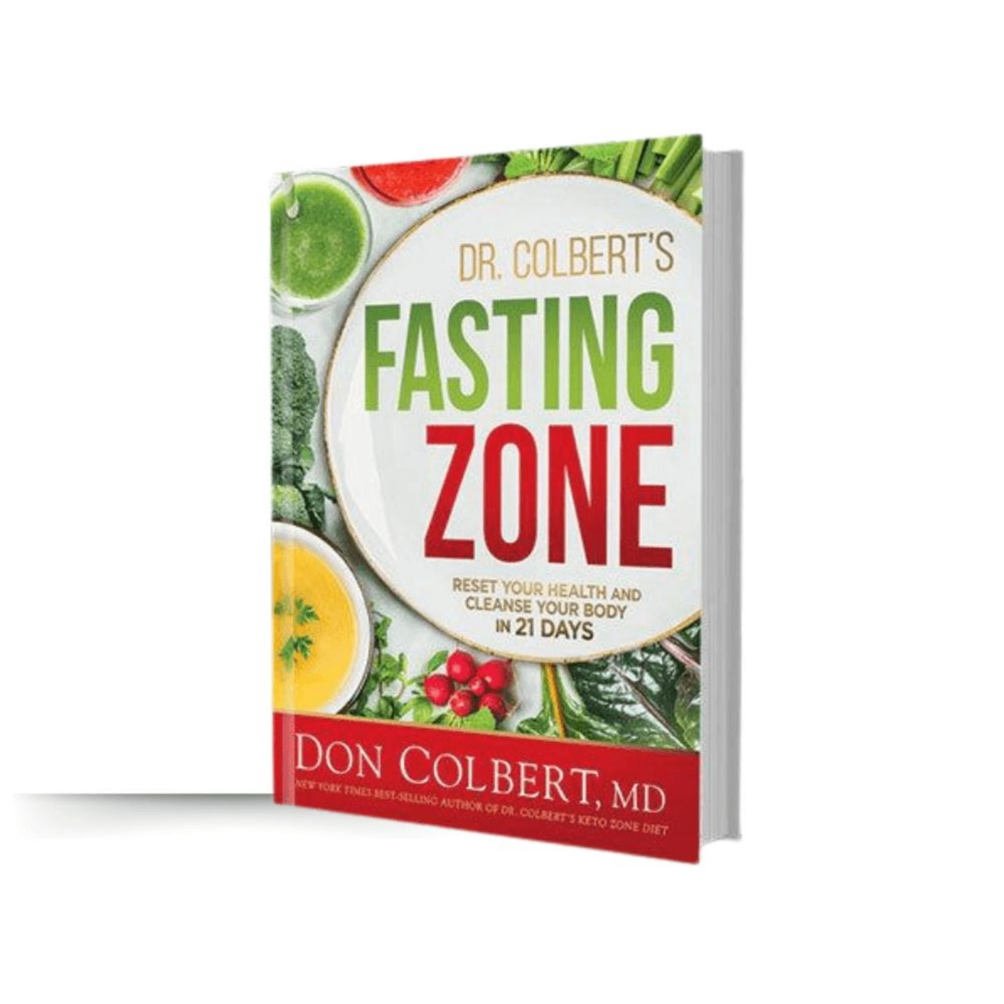 Dr. Colbert MD Detox Starter Pack | by Divine Health | Green Supremefood | Fiber Zone (Lemon-lime) | Liver Gallbladder Cleanse | Nano Glutathione Spray| Fasting Zone Book | Shaker bottle