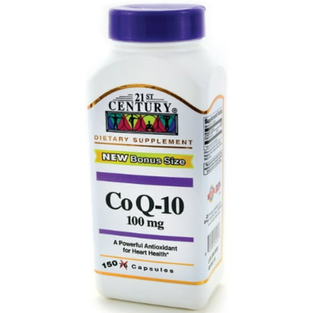 21st Century CoQ10 100 mg Softgels 150 ea (Pack of 2)