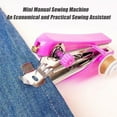 thumbnail image 2 of Stitchpal Sewing Tool, Handheld Sewing Machine, Mini Home Handheld Portable Manual Sewing Machine, For Beginners, Hand SewingMachine for Clothes,Fabrics, DIY Home Travel (White), 2 of 8