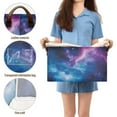 thumbnail image 5 of Yayeee Foldable Storage Basket for Shelves Waterproof Cloth Bins, Galaxy Pattern, 5 of 7