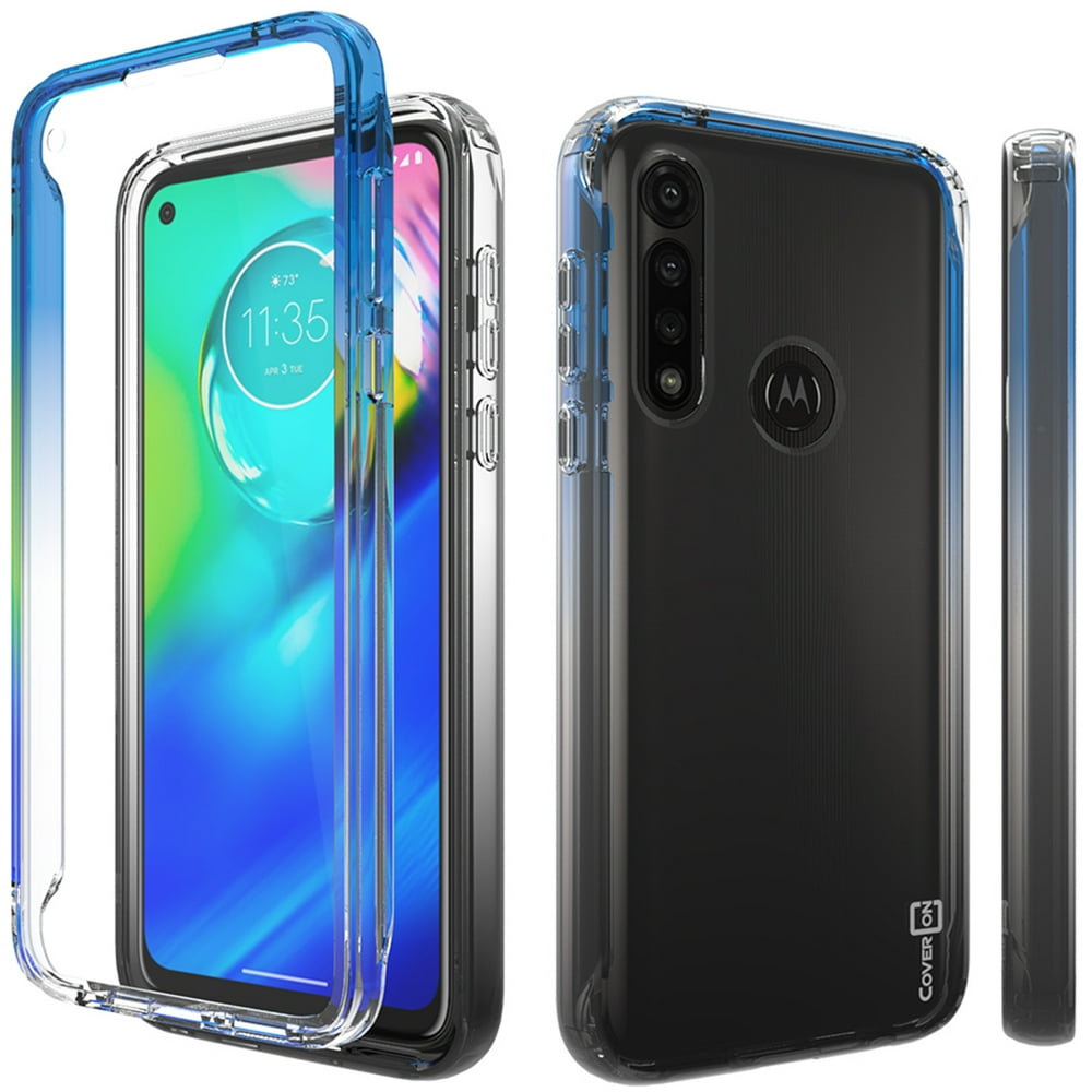 CoverON Motorola Moto G Power Clear Case with TwoTone Colors Heavy