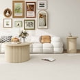 thumbnail image 4 of Williamspace Modern Round Coffee Table Set of 2, Nesting End Table Accent Side Tables Wood Circular Center Table Set for Living Room Bedroom Apartment, Beige, 4 of 6