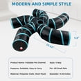 thumbnail image 4 of Cat Tunnel for Indoor Cats Large, with Play Ball S-Shape 5 Way Collapsible Interactive Peek Hole Pet Tube Toys, Puppy, Kitty, Kitten, Rabbit, 4 of 7