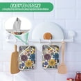 thumbnail image 4 of Yayeee Pot Holders Kitchen Heat Resistant with Pocket 7"x9.8" Cotton Oven Cooking Hot Pads, Blue Flowers, 4 of 7
