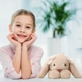 thumbnail image 6 of Lying Bunny Stuffed Animal, 13.7 Inch Soft Stuffed Easter Rabbit Plush Toy, Adorable Plushie Pillow, Birthday Christmas Easter Gifts for Kids, Girls and Boys, Comfortable Hugging Cushion, 6 of 8