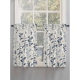 thumbnail image 5 of Blue Botanical Living Room Curtains 2 Panel, Rustic Country Spring Floral Summer Leaf Cafe Window Treatment, Farmhouse Bedroom Bathroom Kitchen Curtains Drapes 104"x45", 5 of 6
