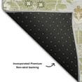 thumbnail image 5 of Addison Rugs Mayfield Premium Machine Washable Traditional Oriental Aloe Round Rug, 8' x 8', 5 of 5