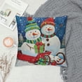 thumbnail image 2 of Qinduosi Christmas Snowman Pillow Covers Inch Set of  Winter Decorations Throw Pillow Covers Soft Velvet Cushion Covers for Living Room Bedroom Sofa Xmas Home Decor, 2 of 5