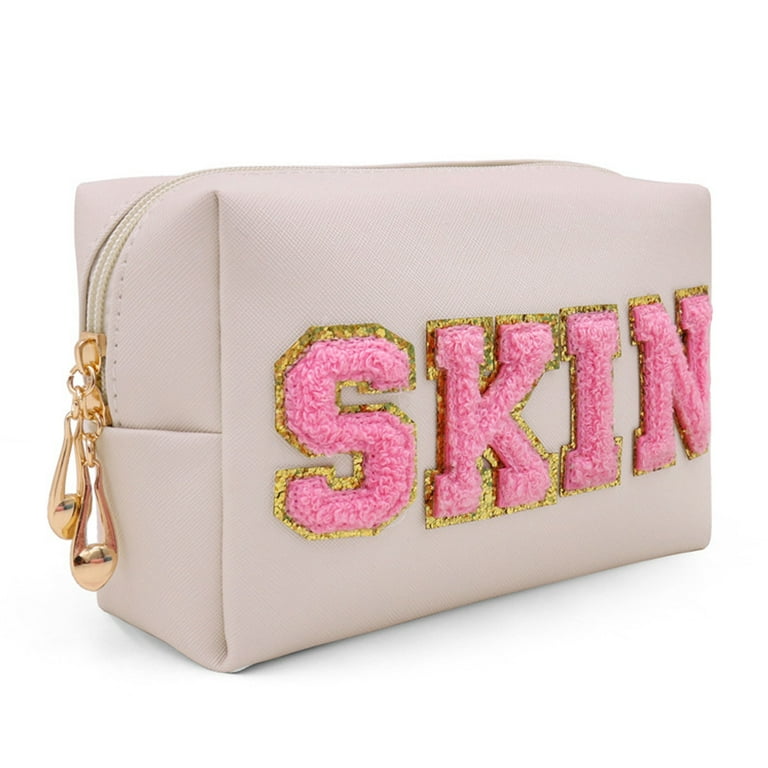 LEATHER MAKE-UP POUCH LARGE OFF WHITE LEATHER MAKE-UP POUCH LARGE OFF WHITE