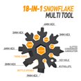 thumbnail image 2 of Multiherramienta Hinshark Copo de Nieve 18 en 1 Acero Inoxidable 7.5 cm, 2 of 7