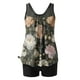 thumbnail image 5 of Traje de baño de dos piezas para mujer, trajes de baño para mujer, traje de baño de dos piezas con espalda de tirantes y estampado conservador para mujer, vestido de baño para mujer, 5 of 6
