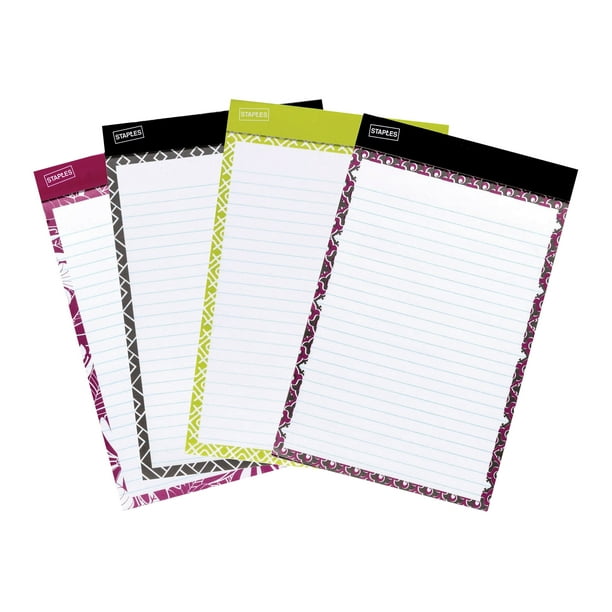 Staples Fashion Writing pad Junior Legal 50 sheets / 100 pages