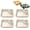 White, variant on Sauce Separated Plate, Square Plastic Snack Plates Set of 4, Plastic Dumpling Platter Set, Reusable Chip and Dip Serving Dish for Dumplings, Tacos, Appetizers, Fruit & Charcuterie