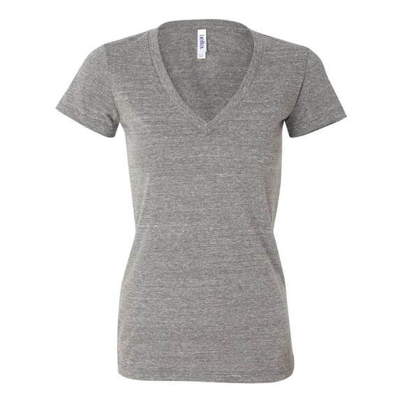 Bella Canvas 8435 Ladies Triblend Short-Sleeve Deep V-Neck T-Shirt