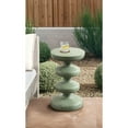 thumbnail image 2 of Kate and Laurel Fondi Modern Metal Round Side Table, 12 x 12 x 21, Green, Dorm Living Room Stacked Bubble End Table for Use as Bedroom Nightstand or Outdoor Patio Decor Option, 2 of 8