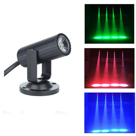 RGBW 1W LED Stage Lighting Spin Pinspot Light Beam Spotlight Party DJ DISCO DMX