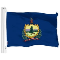 G128 Vermont VT State Flag | 3x5 Ft | LiteWeave Pro Series Printed 300D Polyester | Indoor/Outdoor, Vibrant Colors, Brass Grommets, Thicker and More Durable Than 100D 75D Polyester