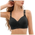 thumbnail image 6 of idosla Women Padded Push Up Bras Seamless Soft Underwire T-Shirt Bra (Black, 38), 6 of 6