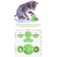 thumbnail image 2 of Interactive Cat Toy Rotating Windmill Teasing Scratching Tickling Hairbrush, Chew Toy with Twinkle Ball Catnip, 2 of 6