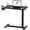 Black, variant on PetFurnishn H7 Adjustable Overbed Bedside Table with Wheels Pneumatic Mobile Standing Desk Laptop Desk Rolling Computer Cart Movable Overbed Tables Hospital Home Use(27.6" W x 15.7" D, Black Table)