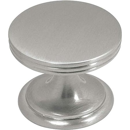 Hickory Hardware P2142-SN American Diner Collection Knob, 1-3/8 Inch Diameter, Satin Nickel