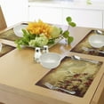 thumbnail image 4 of Ambesonne Vintage Place Mats Set of 4, Retro Flower Chamomile, Standard Size, Tan Orange, 4 of 6