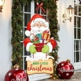 2024 Christmas Door Hanger New Year Party Pendants Santa Claus Snoweman