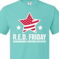 thumbnail image 4 of Inktastic Red Friday Remembering Everyone Deployed with Red American Flag T-Shirt, 4 of 5