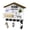 White, variant on Wall Mount Key and Mail Holder with Shelf, Black Wood Key Rack, Entryway Mail Organizer with 5 Hooks, Front Door Wall Mounted Key Holder for Home