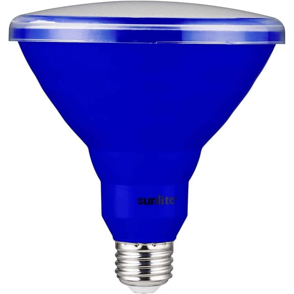 Sunlite 15w LED PAR38 Blue Colored E26 Base Floodlight Bulb - 75W Equiv