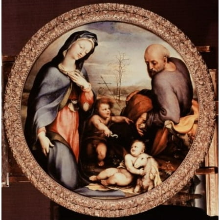 Holy Family With St John The Baptist Domenico Beccafumi (1486-1551 Italian) Canvas...