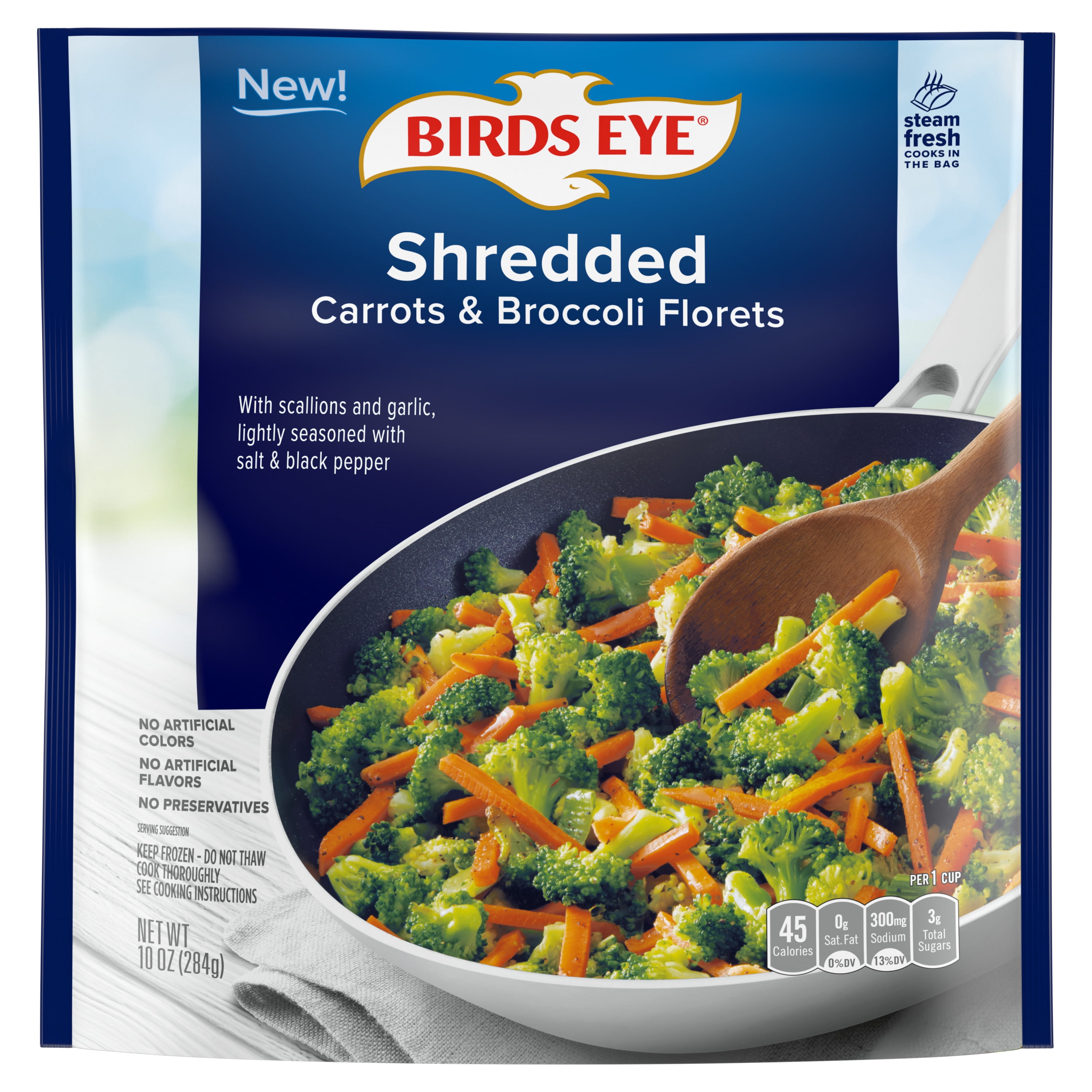 Birds Eye Shredded Carrots & Broccoli Florets 10oz.