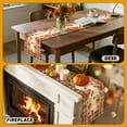 thumbnail image 5 of Fall Table Runner 36 Inch, Fall Runner for Table, Autumn Pumpkin Plaid Leaves Runners for Home Kitchen Dining Decoration, 5 of 6